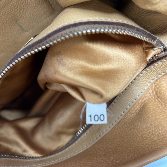 Prada yellow pebbled leather Bucket Bag - Picture 12 of 13